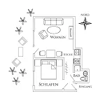 Antares Spiekerooger Gaestehaus-sonnengartenbalkon West - 6 Апартаменты Шпикерог